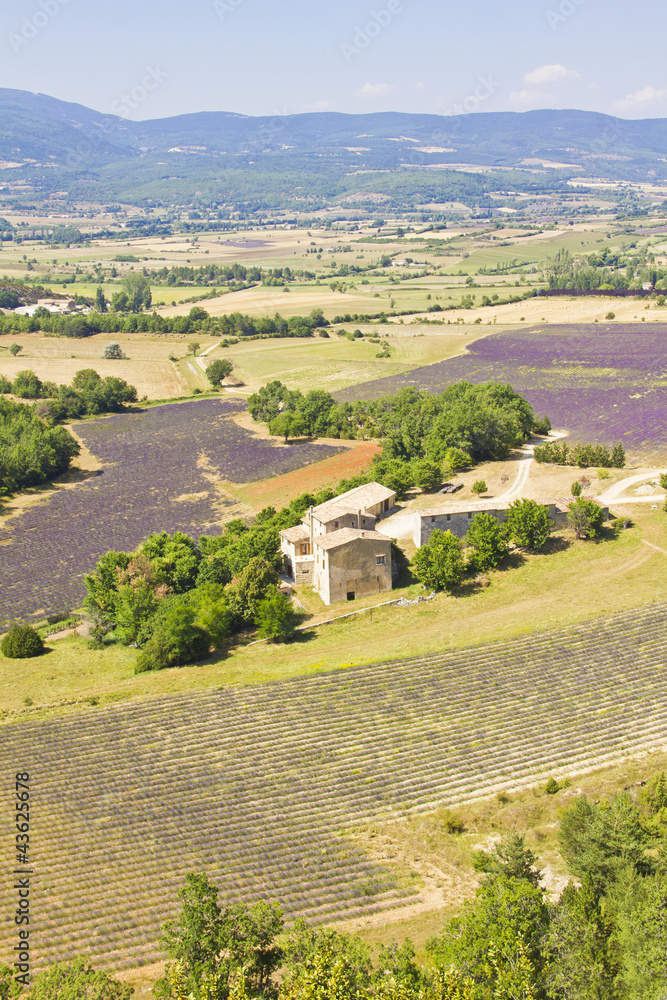 Aerial view of Provence, south of France