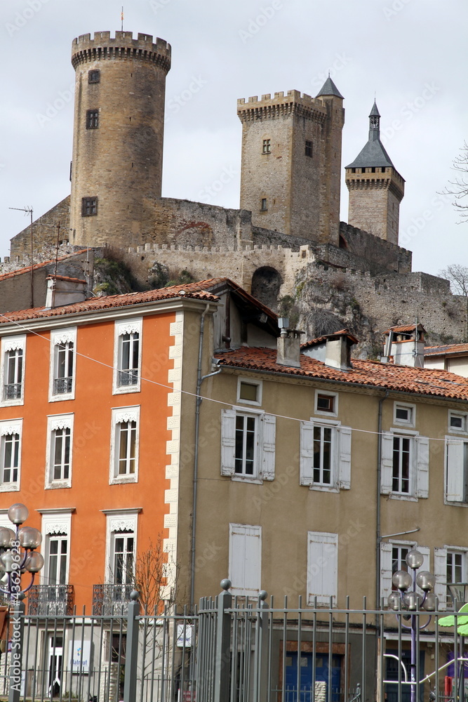 Castle Foix old town Camarge France