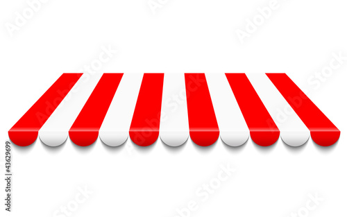 Vector illustration of awning
