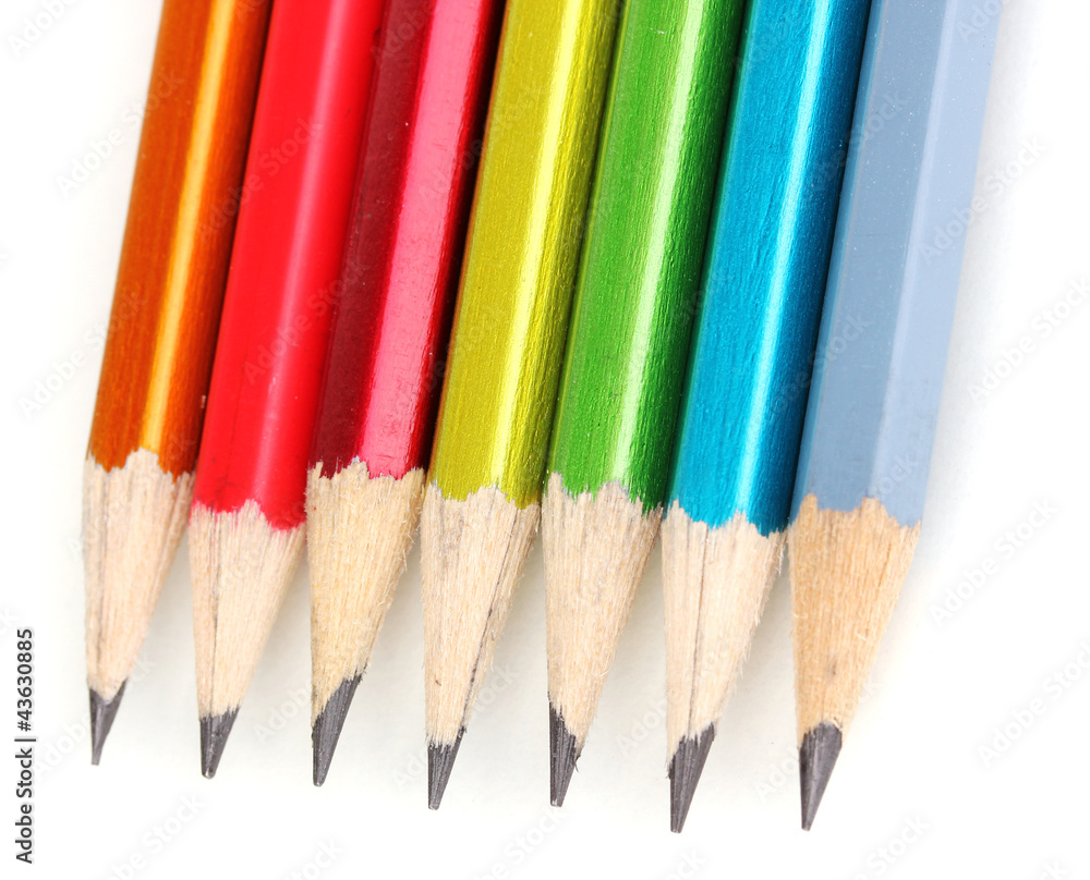 Lead pencils isolated on white Lead pencils isolated on white