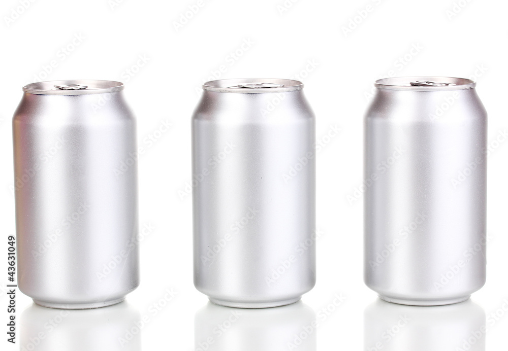 aluminum cans isolated on white aluminum cans isolated on white