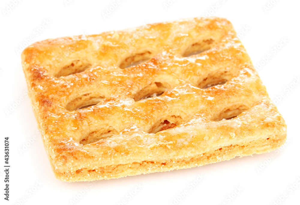 Sweet cookie isolated on white Sweet cookie isolated on white