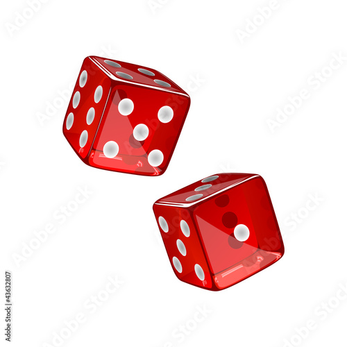 Vector Illustration of two Dices