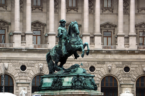 Reiterdenkmal Prinz Eugens vor der Hofburg photo