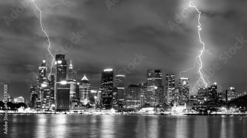 Storm in the city (Sydney)