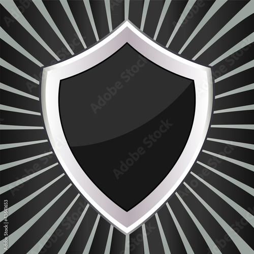 black shield