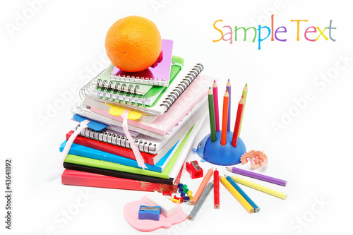 Stationery isolated on white