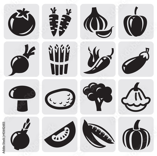 vegetables vector set