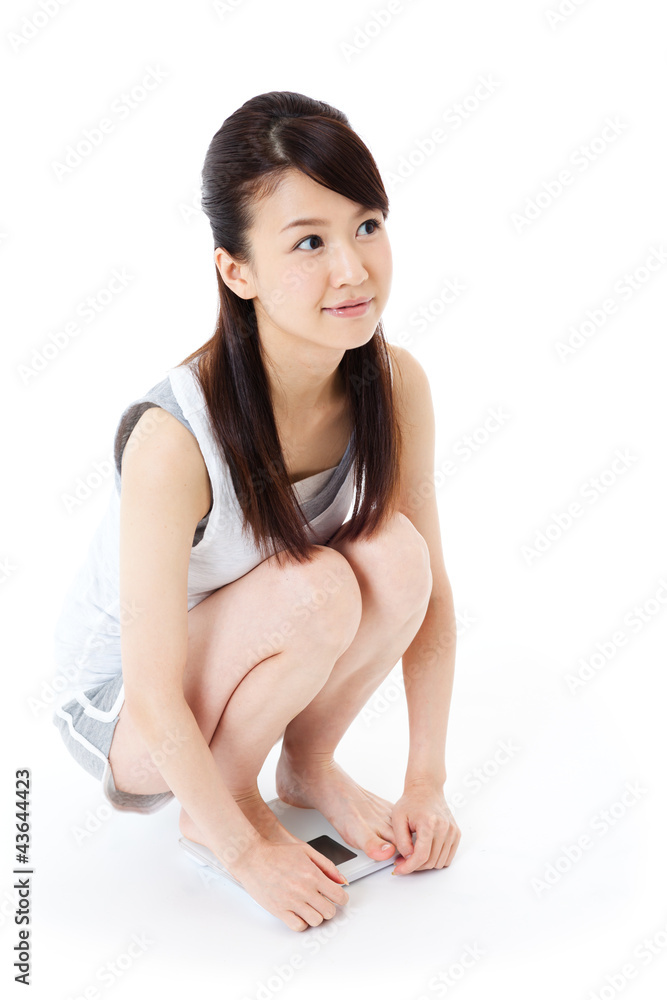 Young beautiful woman after fitness time Young beautiful woman after fitness time