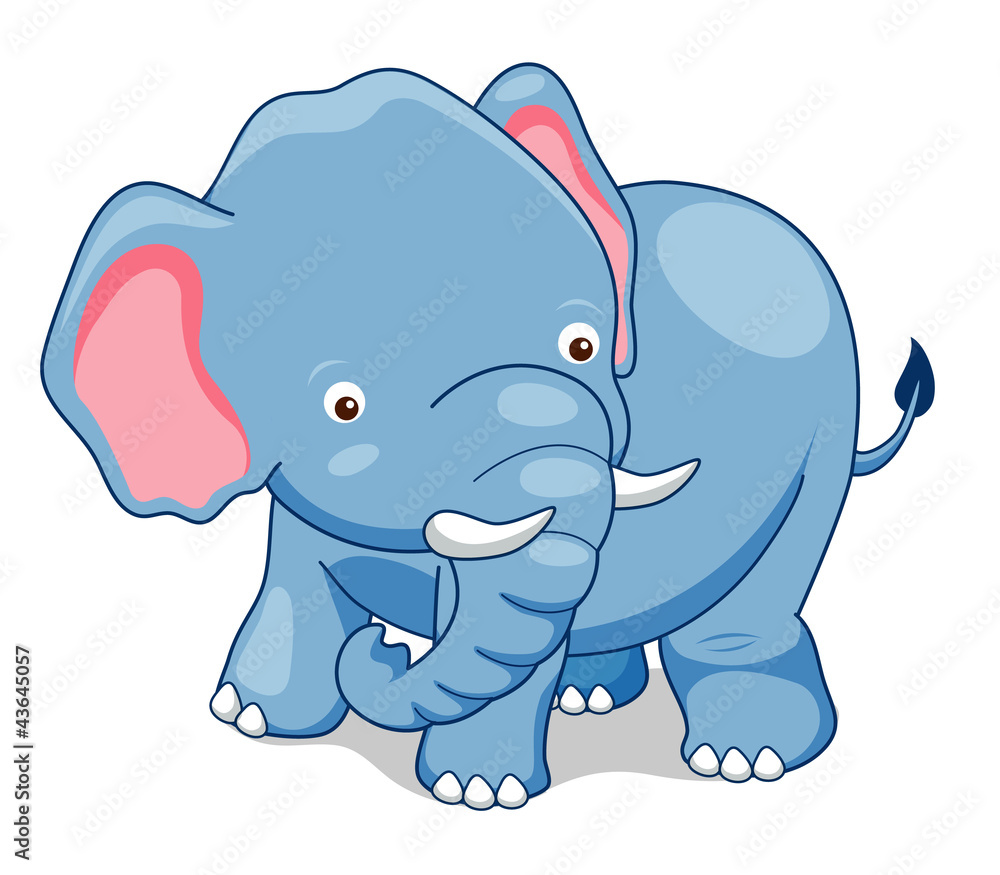 Fototapeta premium Cute Elephant Vector