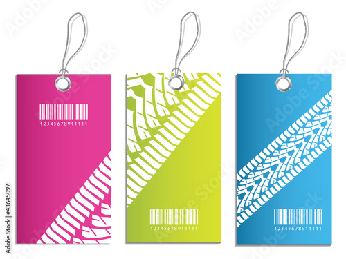 special price tag with tire design