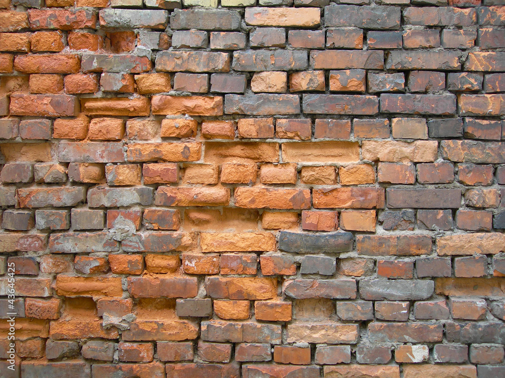 Old, dirt brick wall texture