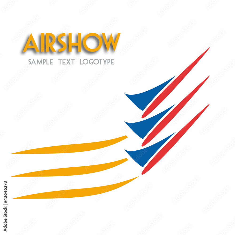 Obraz premium Logo Airshow, airplane # Vector