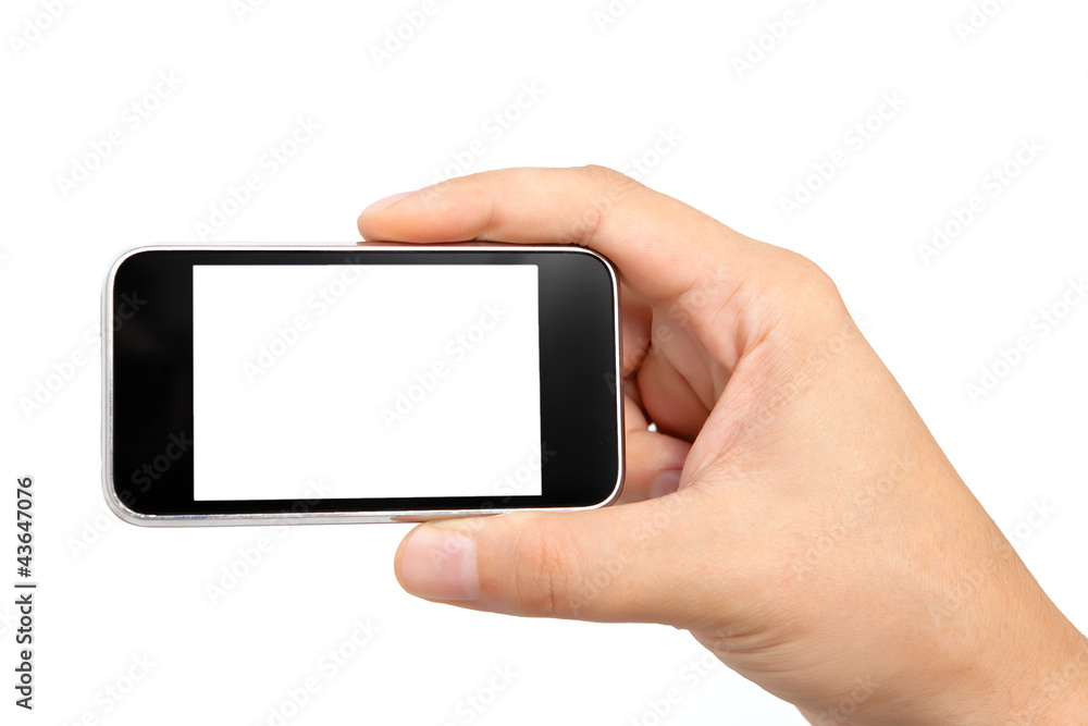 man hand holding the phone man hand holding the phone