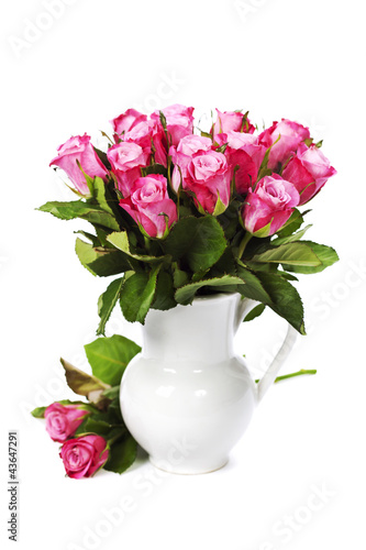 Wallpaper Mural pink roses Torontodigital.ca