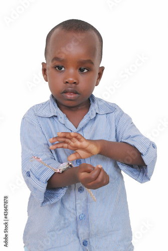 l'enfant et la montre 2 photo