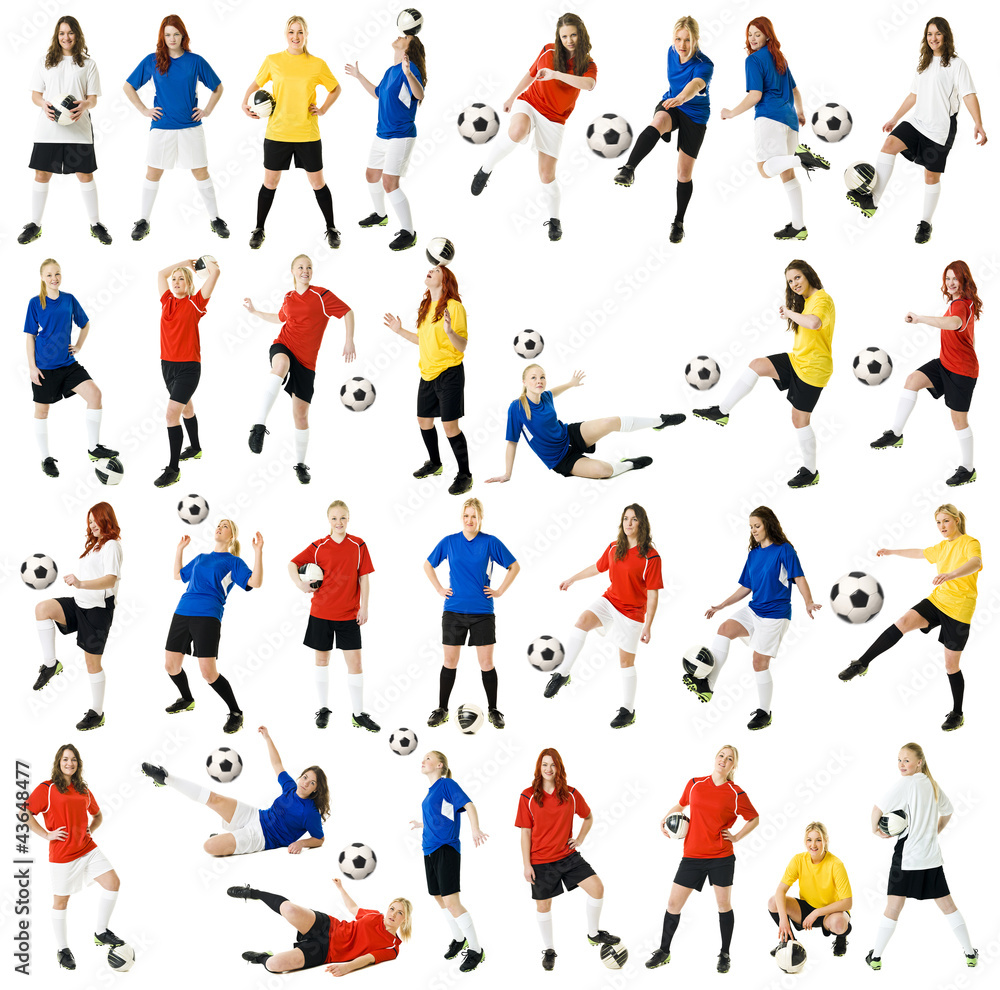 Female soccer players