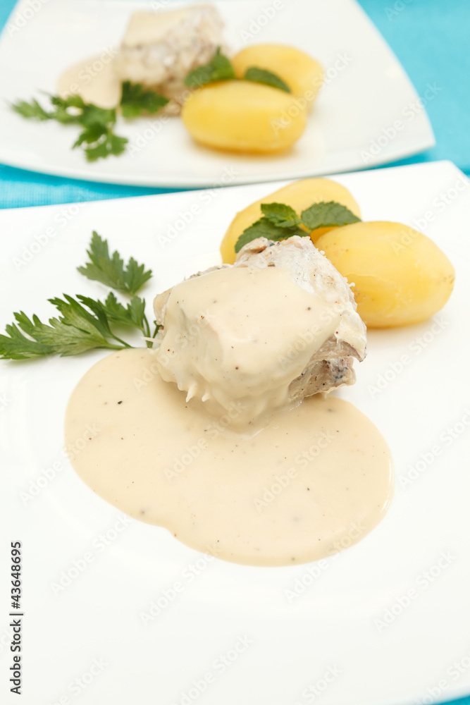 fish with potatoes fish with potatoes