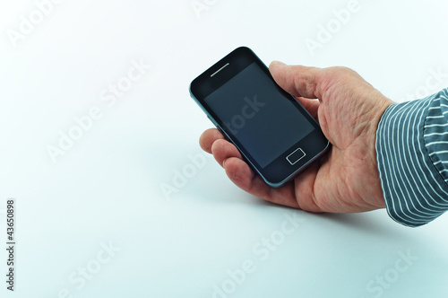 Telefon komórkowy w ręku