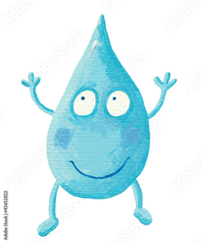 Funny Cartoon Water Drop