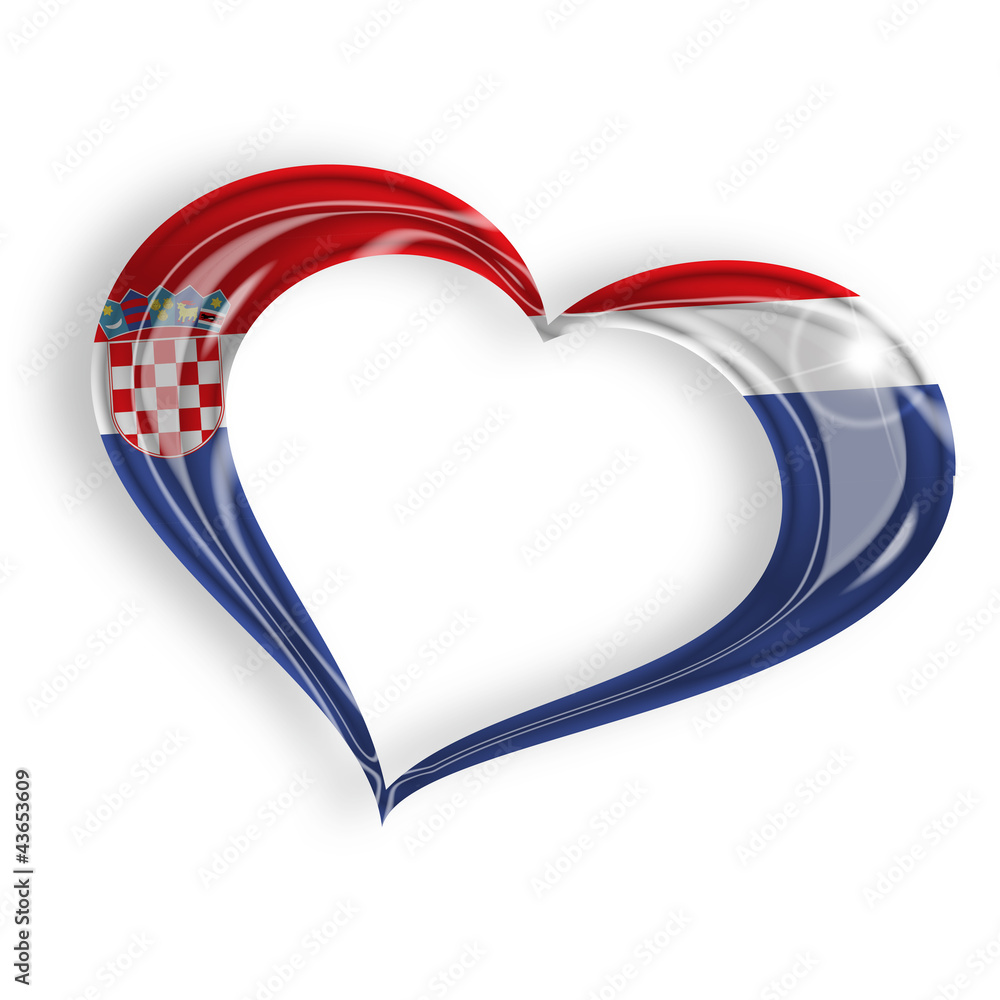 Obraz premium CROATIA LOGO