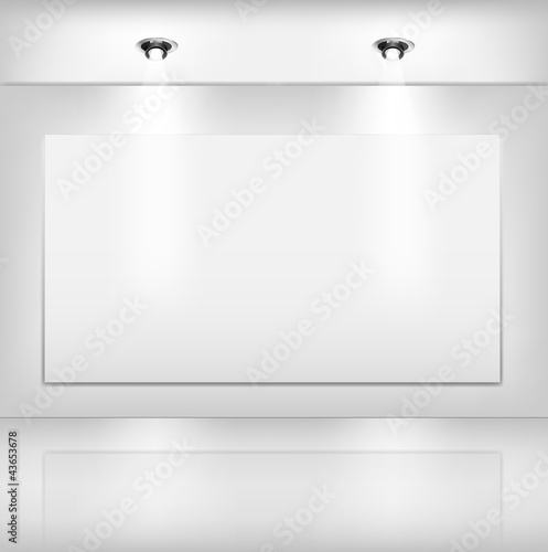 Empty white room