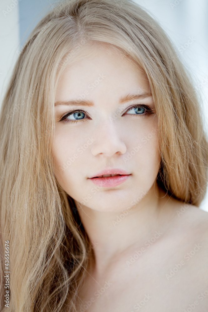 Fototapeta premium Young beautiful woman