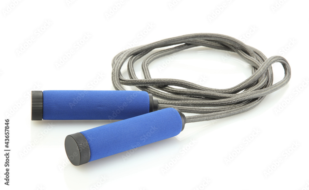 skipping rope isolated on white. skipping rope isolated on white.