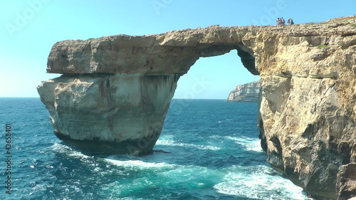 Azure Window, famous stone arch on Gozo Island, Malta photo