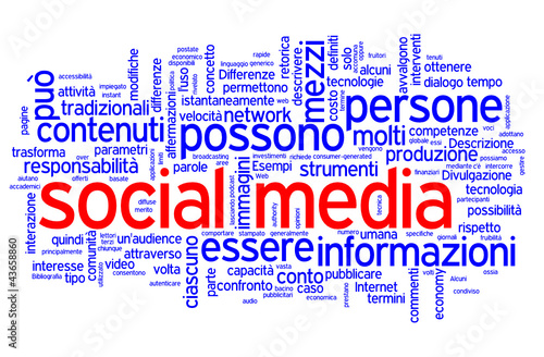 italian tag cloud social media