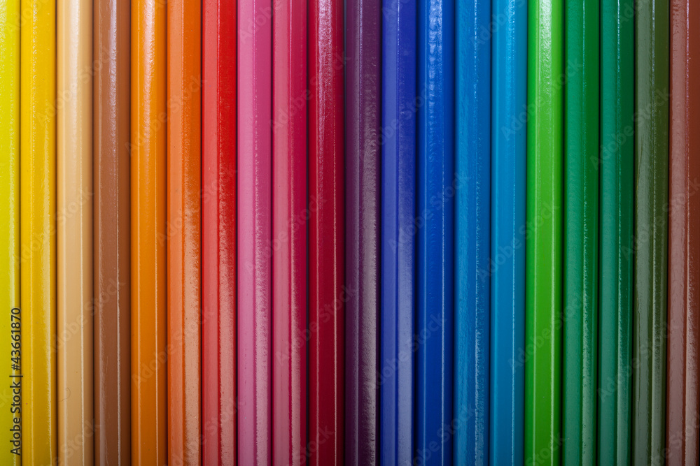 Obraz premium Colored Pencils Background