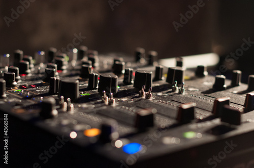 DJ mixer buttons