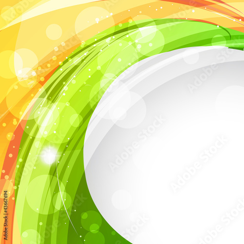 wave style indian flag