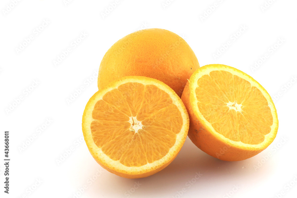 Two and half navel oranges Two and half navel oranges