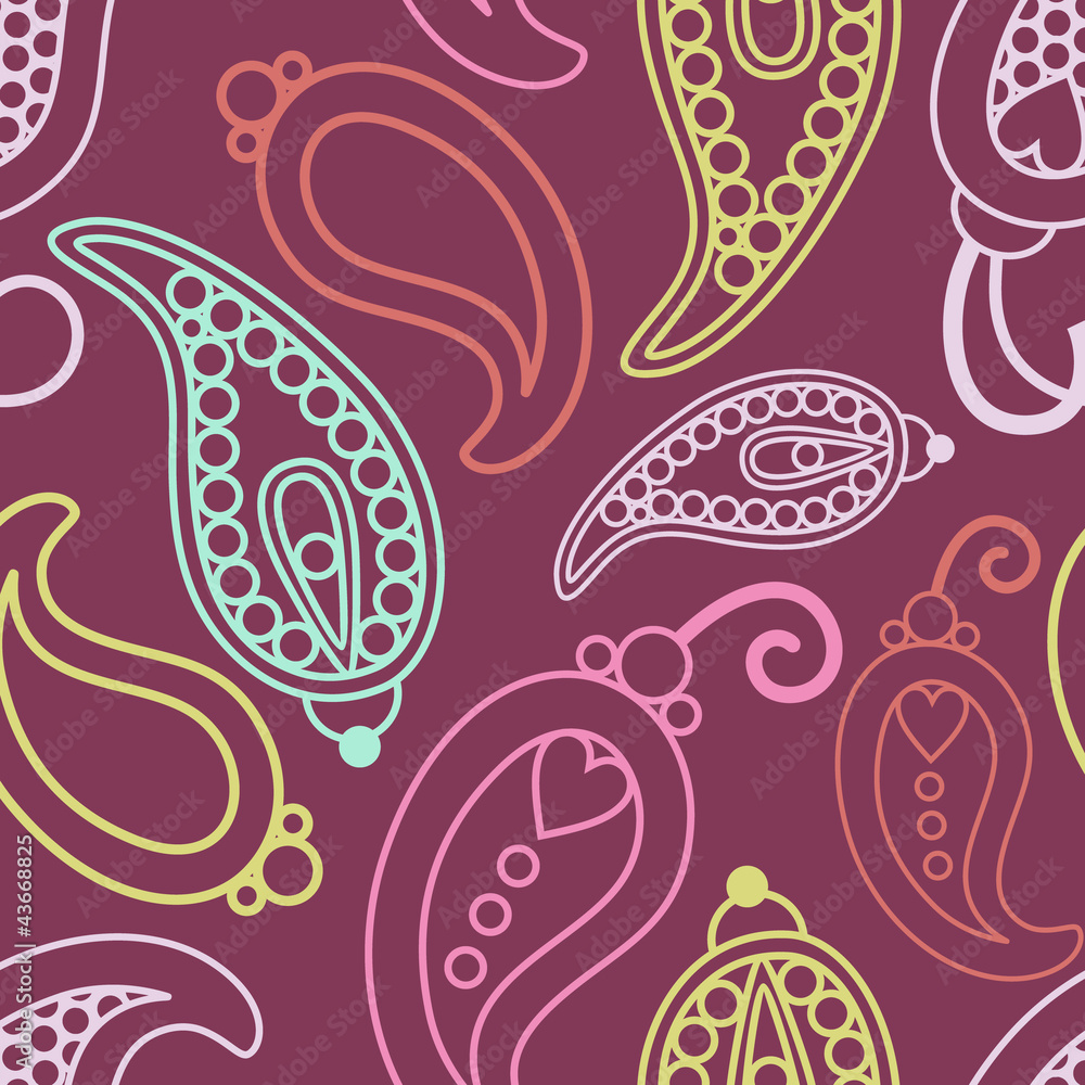 retro paisley pattern retro paisley pattern