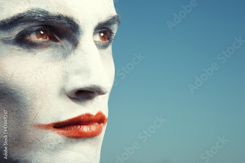 Εκτύπωση καμβά Sad clown
