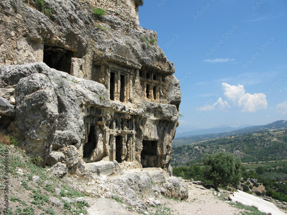 ancient tombs in turkey tlos