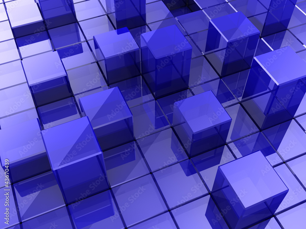 Obraz premium Background of cubes