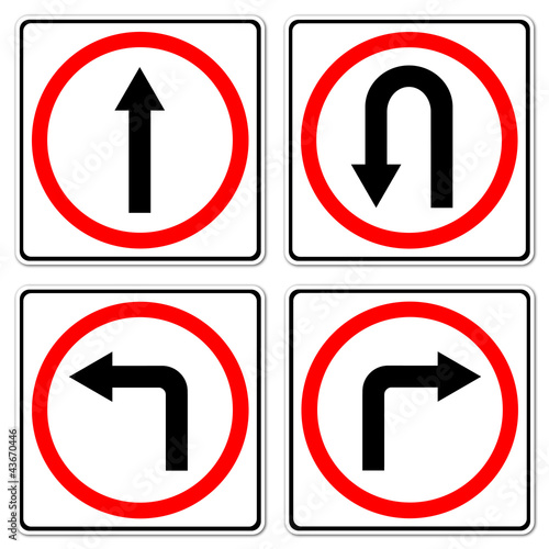 Free Download 4 red circle traffic sign - GFXLoad