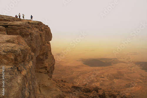 Cliff over the Ramon crater. photo