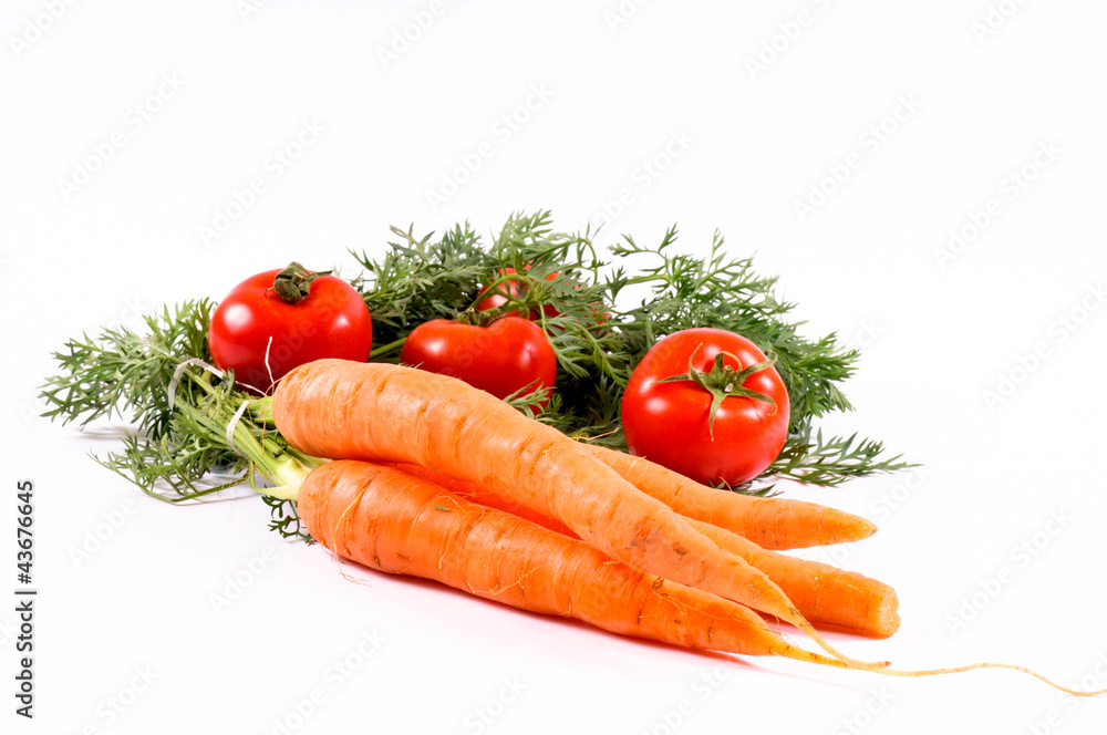 Carrots and tomato Carrots and tomato