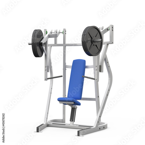 Weight bench for chest seated