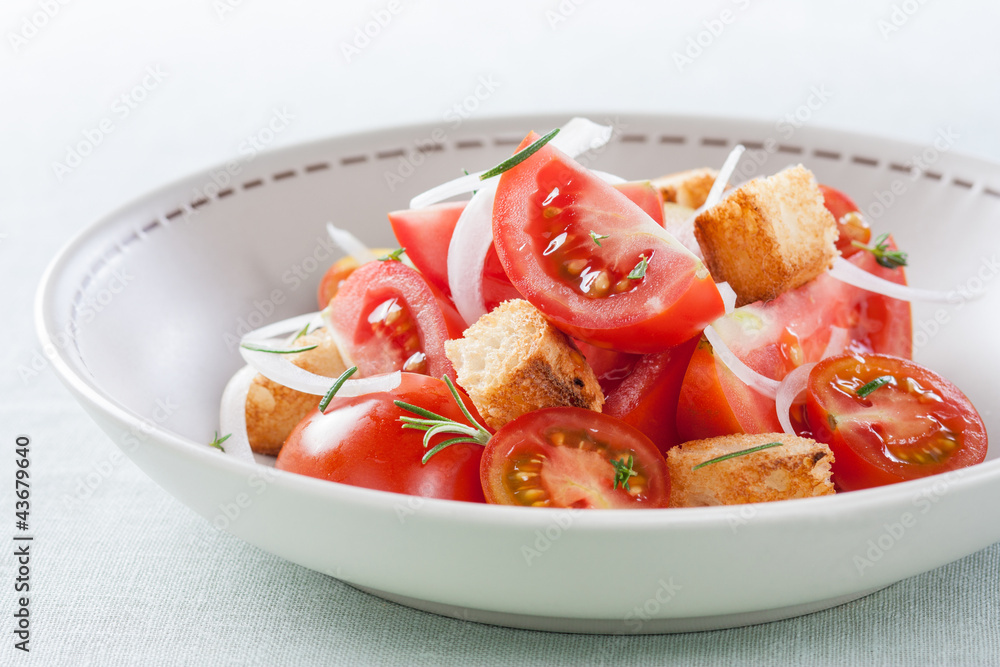 Tomato, onion and fresh herbs Tomato, onion and fresh herbs