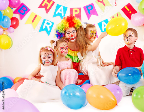 Child birthday party .
