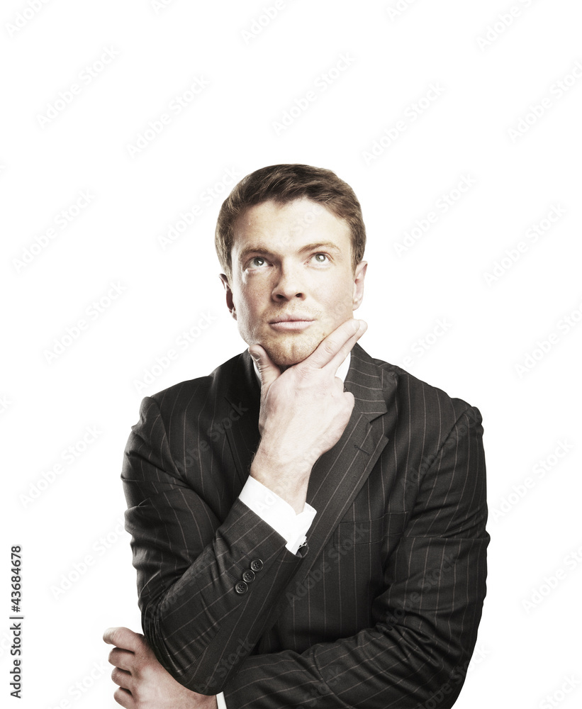 pensive businessman
