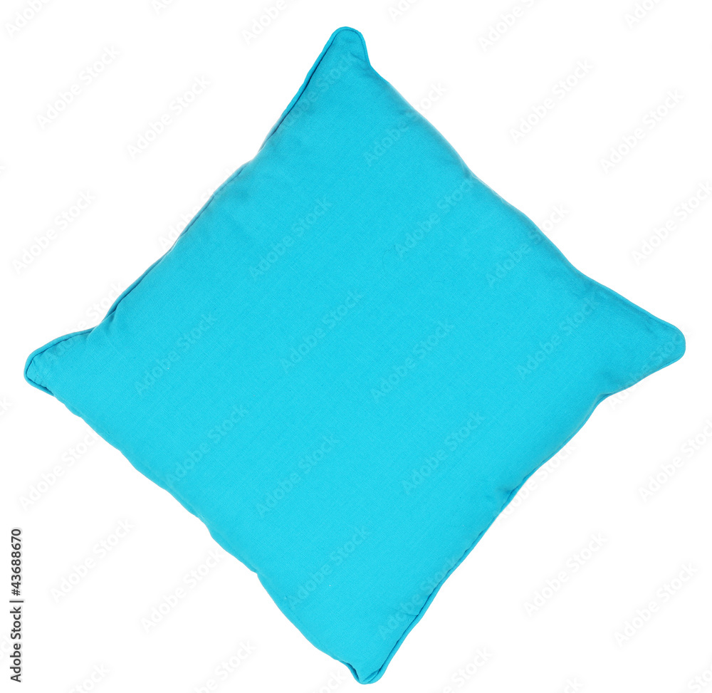 Bright color pillow isolated on white Bright color pillow isolated on white