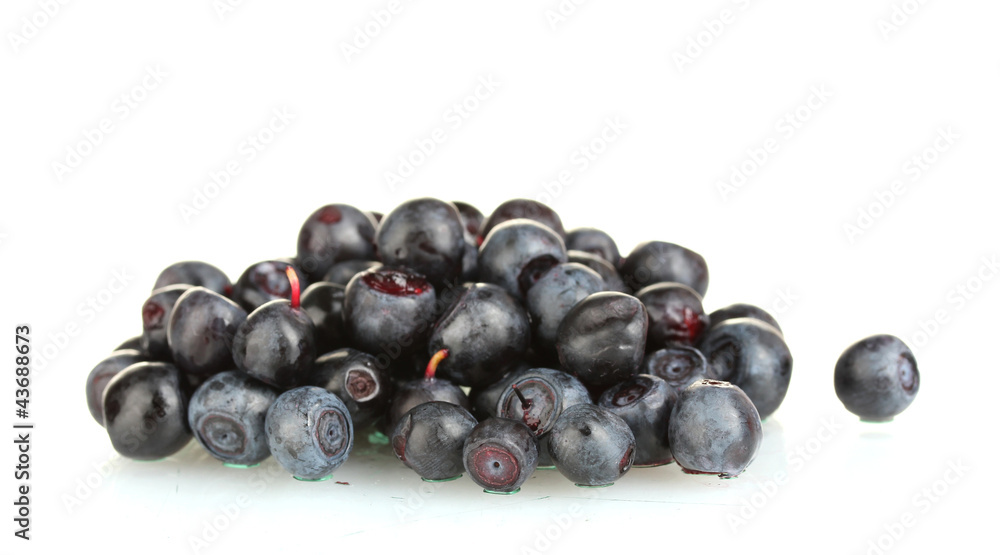 Fresh blueberries isolated on white Fresh blueberries isolated on white