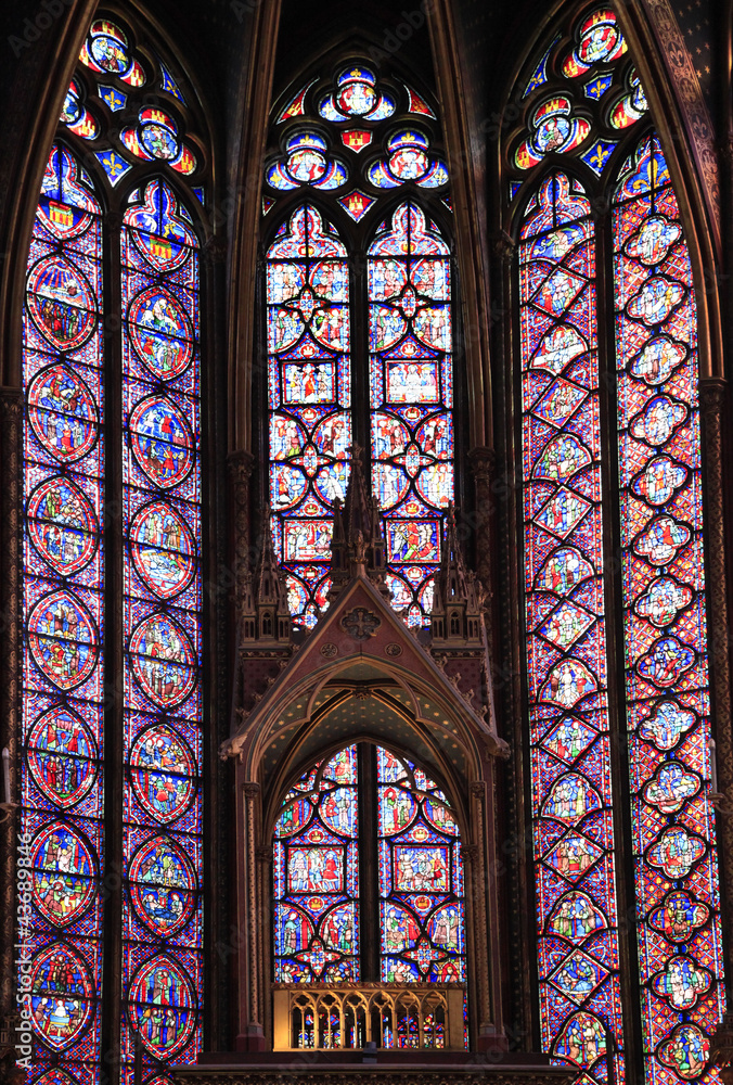 The Sainte-Chapelle, Paris, France