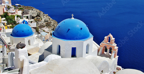 white-blue Santorini, colors of Greece series