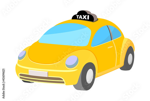 Fototapeta Naklejka Na Ścianę i Meble -  vector icon taxi